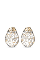 Abdel Mottaleb Earrings, 18K Gold & Sterling Silver